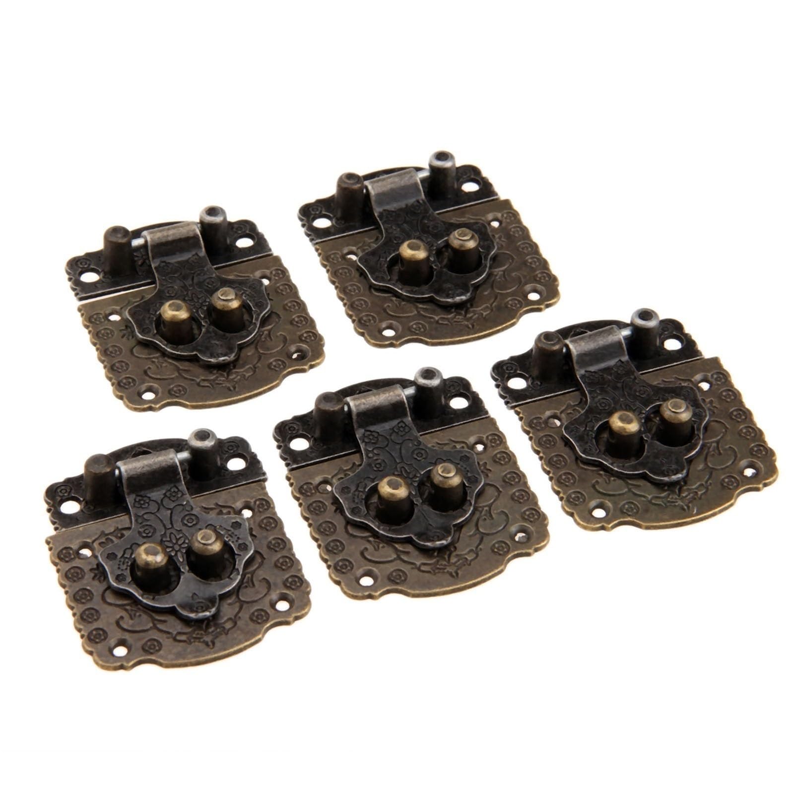 Shundeed One Color 5Pcs 53X41mm Antique Brass Decorative Jewelry, Luggage Buckle, Toggle Lock, Furniture Hardware Hinge.