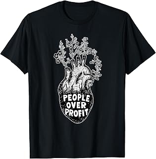 People Over Profit Democratic Socialism Pro Socialist Symbol T-Shirt