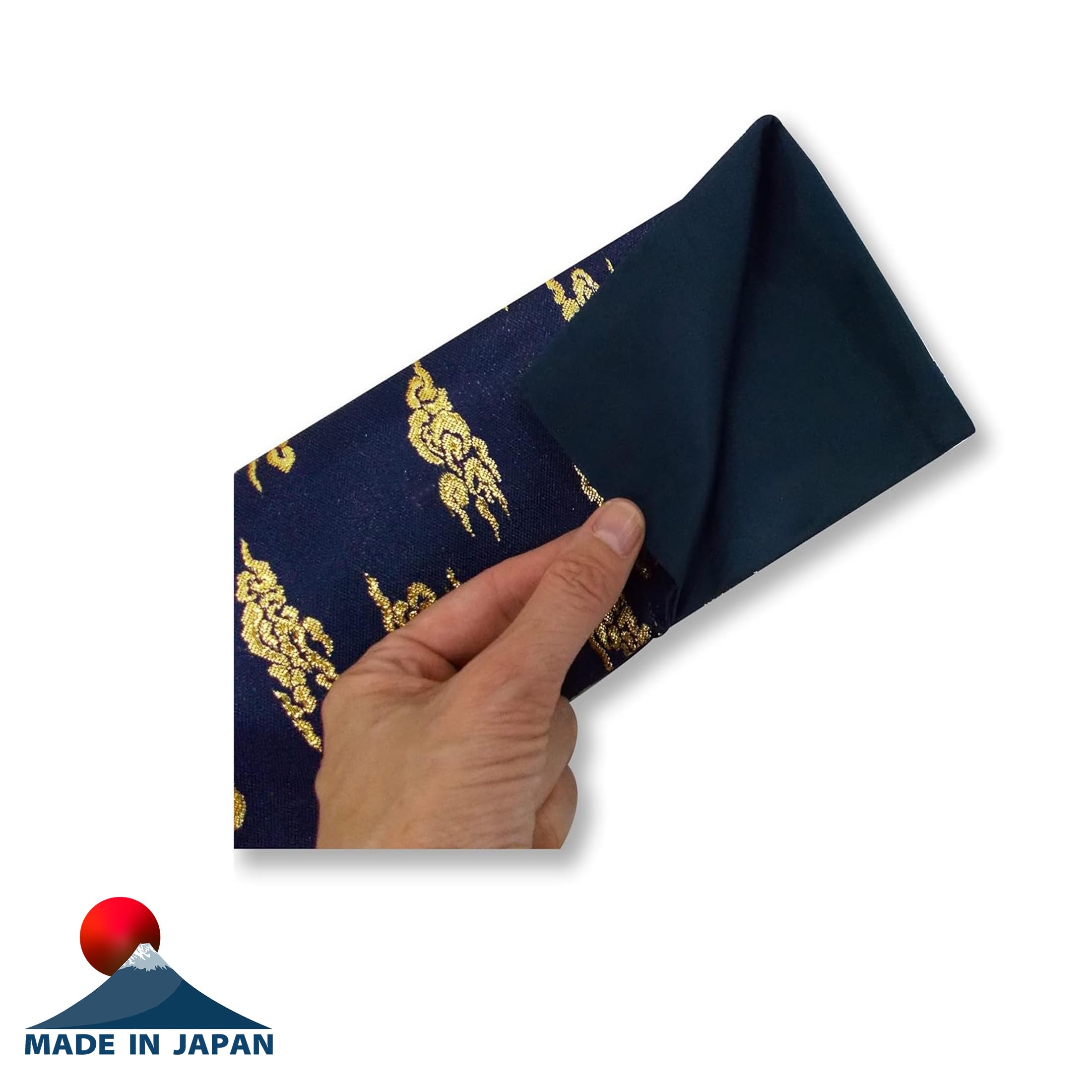 Japan-Made Gold Brocade Bag and a Plastic Sleeve for Your Precious Shakuhachi! (Pattern B)