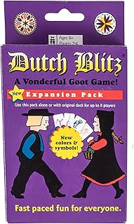 Dutch Blitz: Purple Expansion Pack - Use Alone Or w/Original Deck to Play w/ 2-4 Players, 4 New Card Colors, Fast Paced Fun, Card Game, Ages 8+