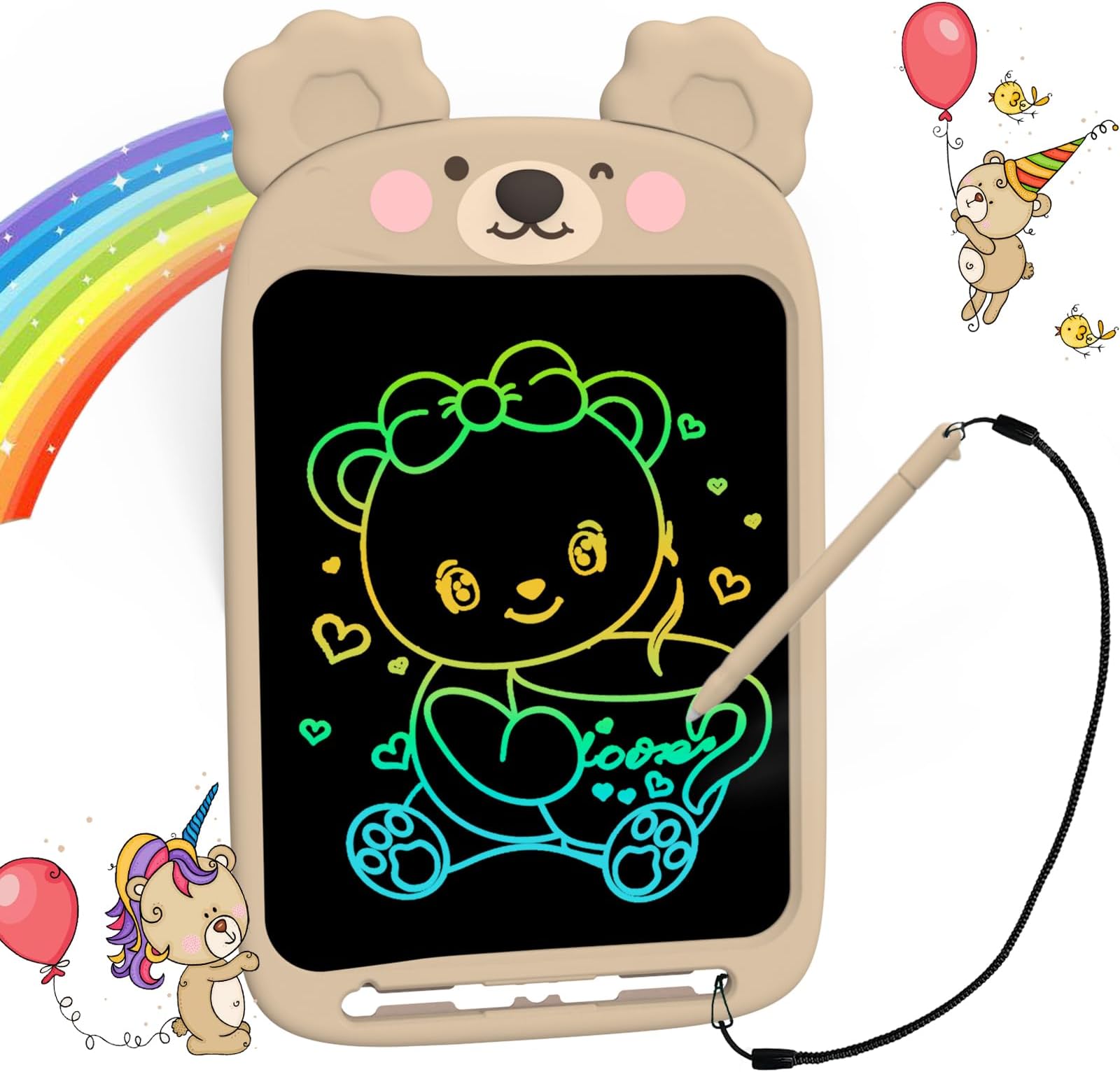 Kaihery Toys For Girls 10 Inch Doodle Board With Stylus, Electronic Drawing Tablet For Kids, Drawing Pad Owl Toys For 3 4 Year Old Boys Girlsï¼ŒWriting Tablet For Kids Educational Learning Travel Toys