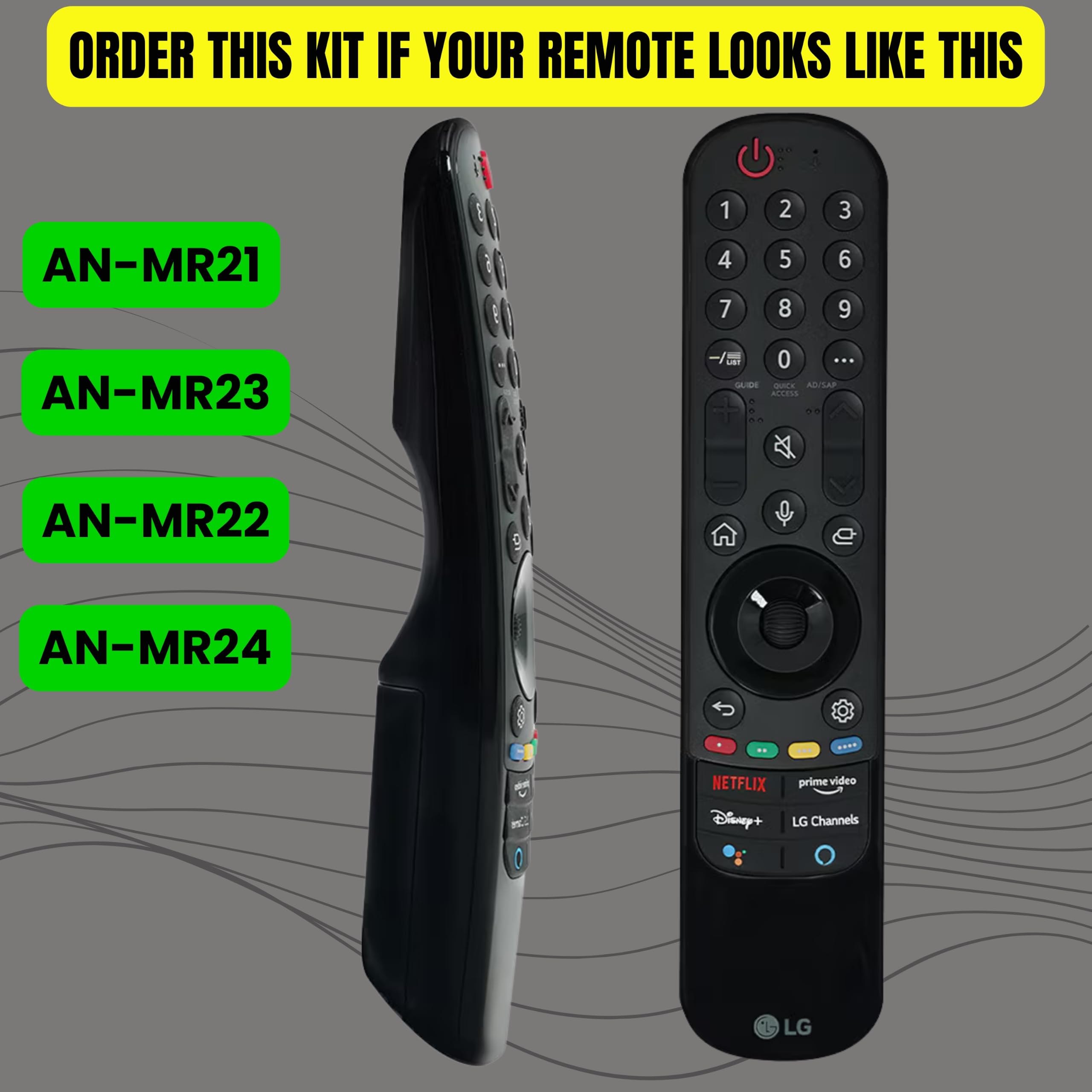 Round Scroll Wheel Replacement Kit Compatible with LG Magic Remote, 2 Round Scroll Button and 1 Prying Tool - Compatible with AN-MR21 | AN-MR22 | AN-MR23 | AN-MR24 remotes | DIY Replacement Kit — Amazon image 6