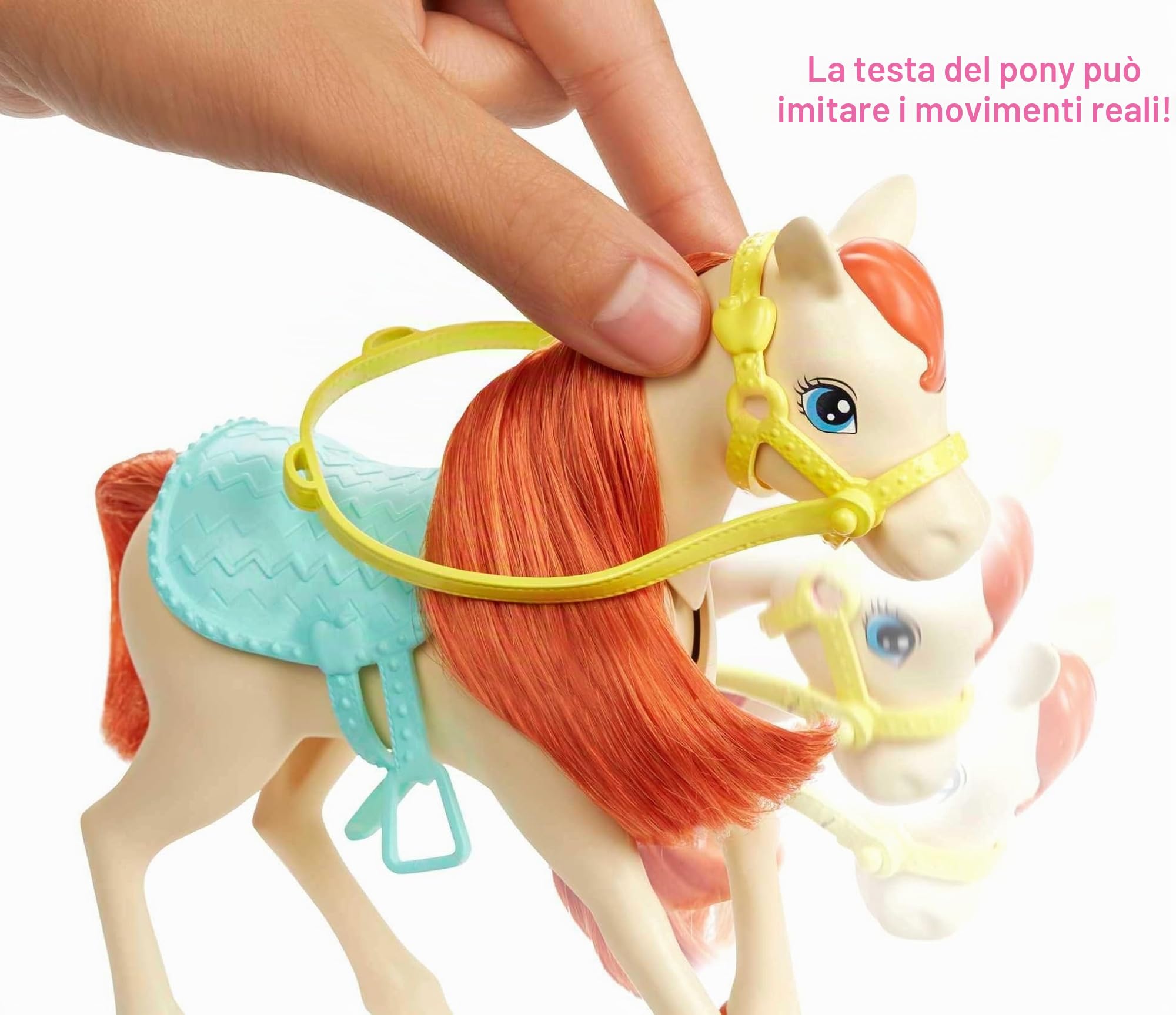 Barbie Ranch Chelsea, Playset Giocattolo con Due Bambole, Cavalli e Accessori, per Bambini 3 + Anni, FXH15, Imballaggio Standard