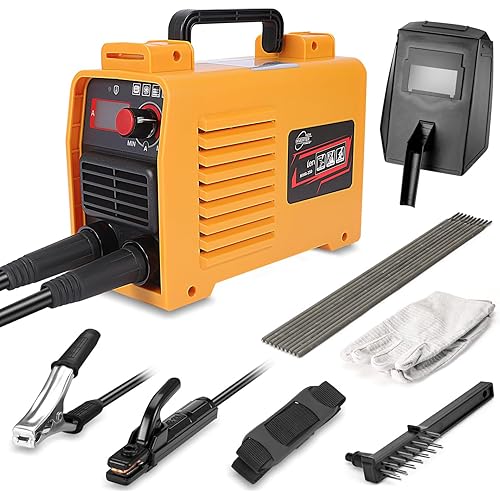 Welding Machine, 110V 250Amp ARC Welder Machine IGBT Inverter Digital Display LCD Mini MMA Welder Beginner Welder Fits 2.5mm Welding Rods