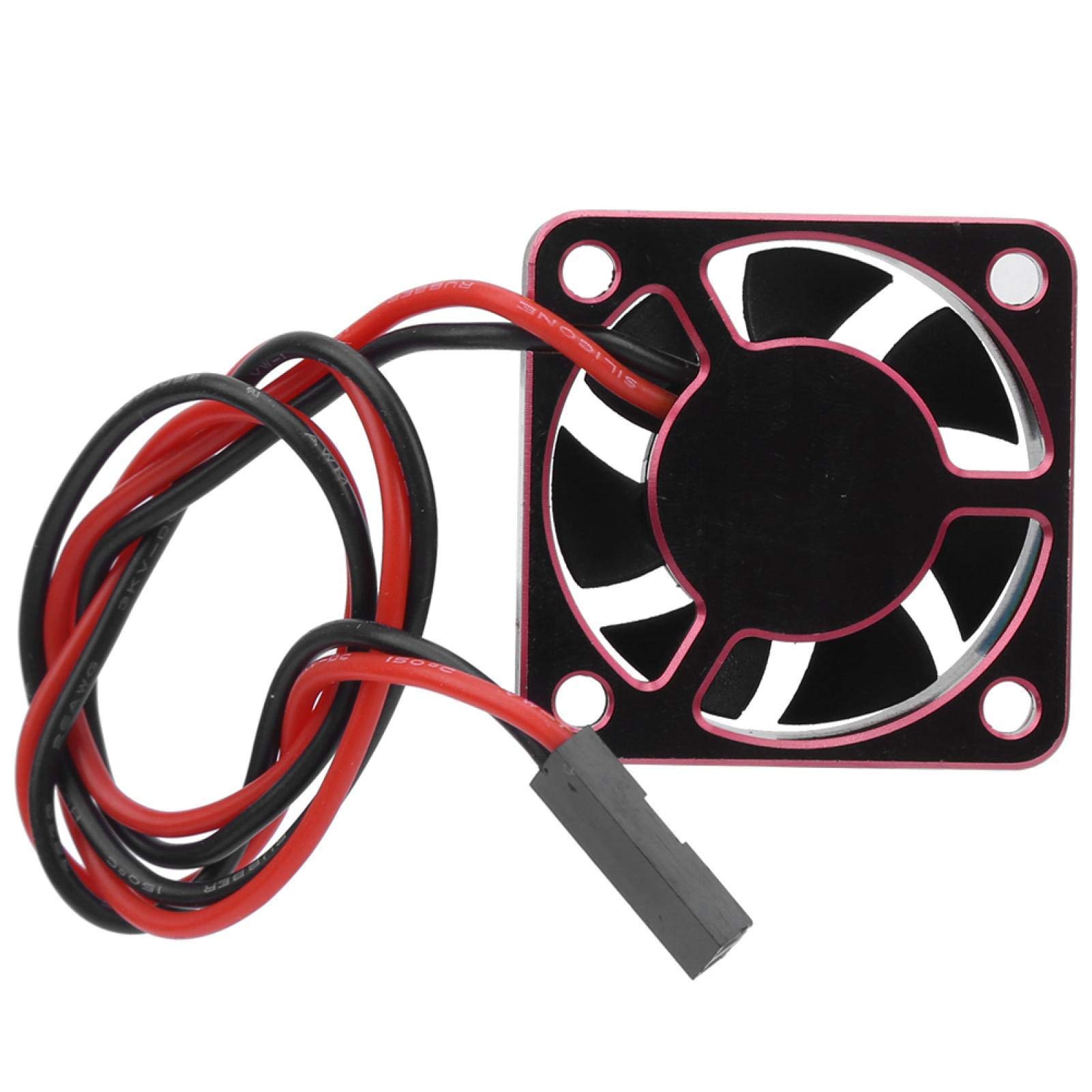 Alomejor Ventola di Raffreddamento 28000 RPM Ventola di Raffreddamento RC Parti di Accessori Motore Senza spazzole Ventola 30x30mm per RC540(Rosso)