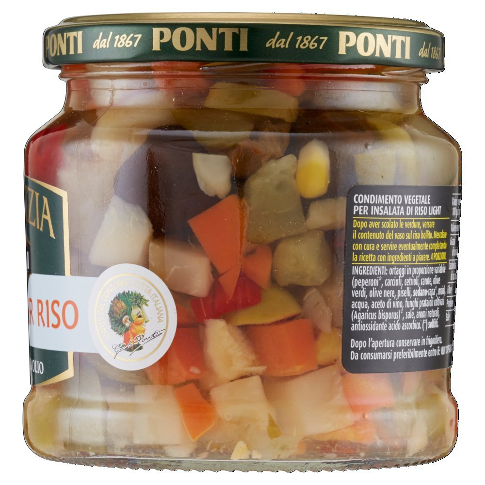 Ponti Insalata Per Riso Light Peperlizia, T6-6 Vasi (Confezione da 2)