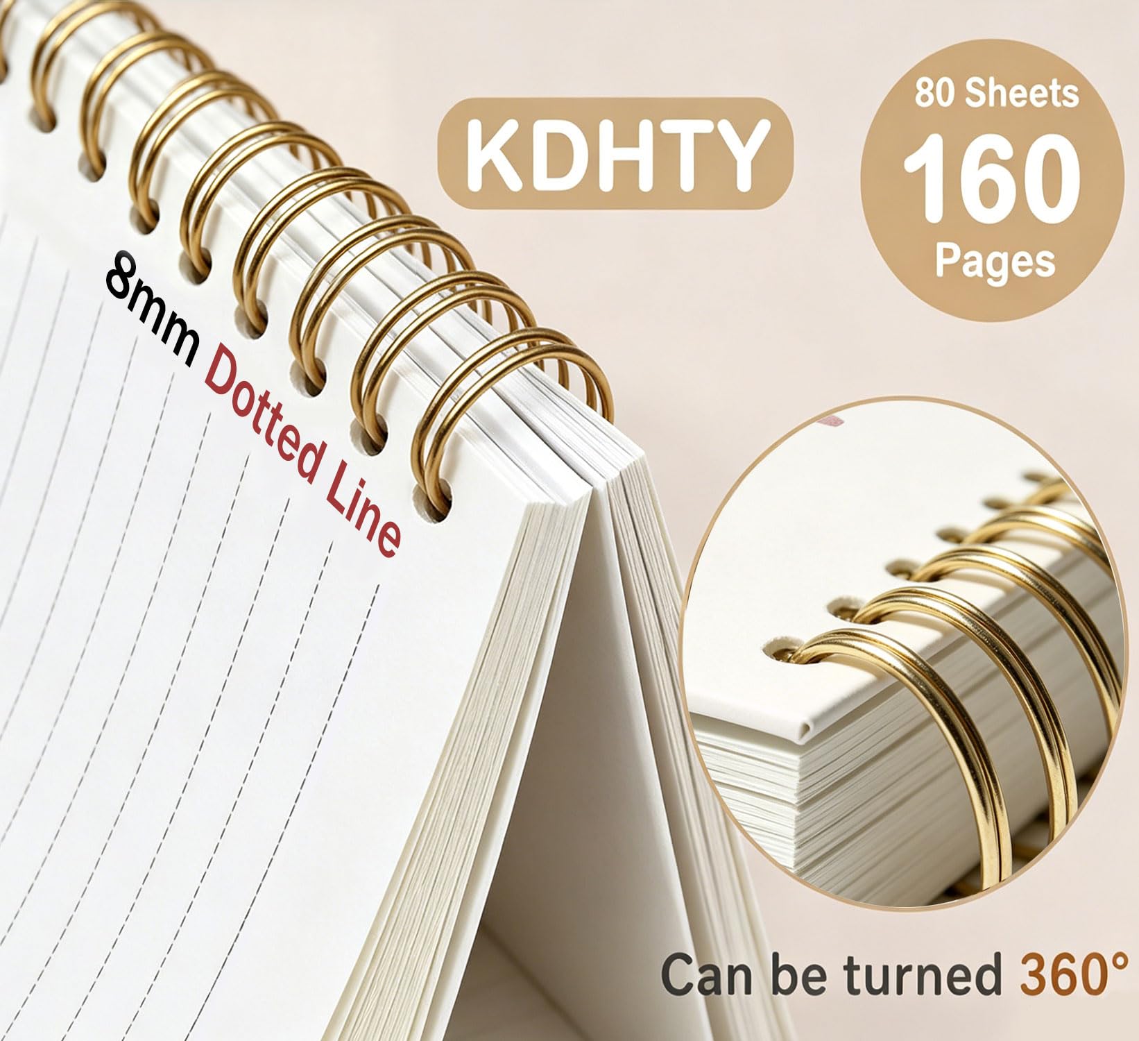 KDHTY Coquette - Cuaderno con espiral personalizado con inicial K, regalo de moda rosa para adolescentes, cuaderno monogramado para mujeres, adolescentes, niñas, cuaderno de espiral de tapa dura con