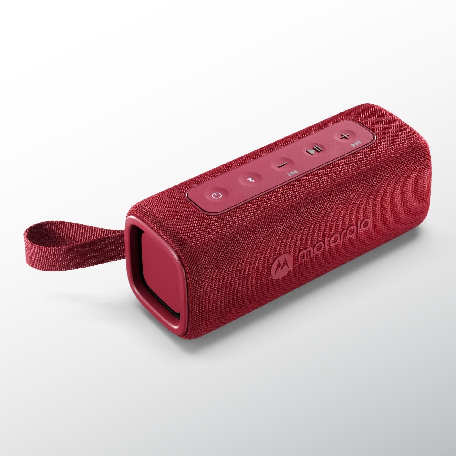 Motorola Sound - Altoparlante Bluetooth Wireless Rokr 600 - Suono Potente Da 30 W, Resistente All'acqua E Polvere, Funzione Broadcast Per Collegare Oltre 20 Altoparlanti, 6 Ore Di Riproduzione, Rosso-image