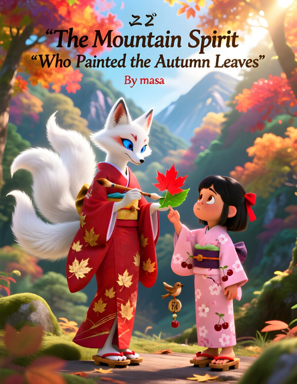 The Mountain Spirit Who Painted the Autumn Leaves: A Gentle Japanese Folktale About Nature, Change, and Wonder