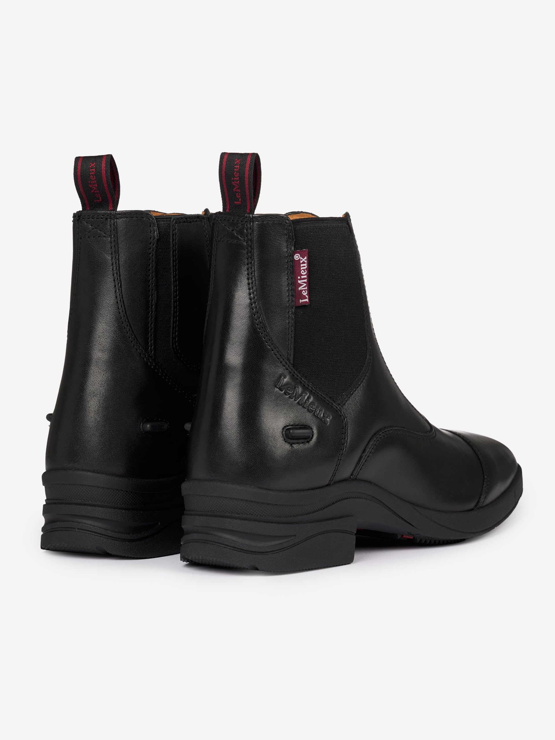 LeMieux Stivale da bambino in pelle con cerniera per bambini, colore: Nero