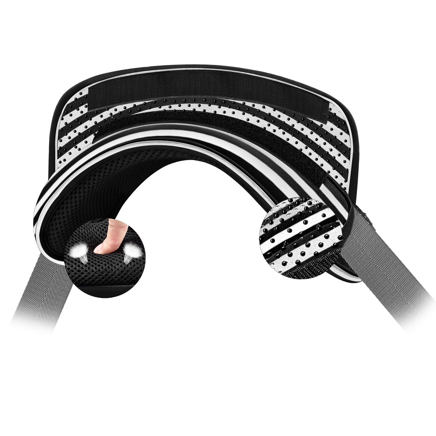 ZINZ Universal Shoulder Pad with Ultra Thick Cushion,Black &amp; White Stripes