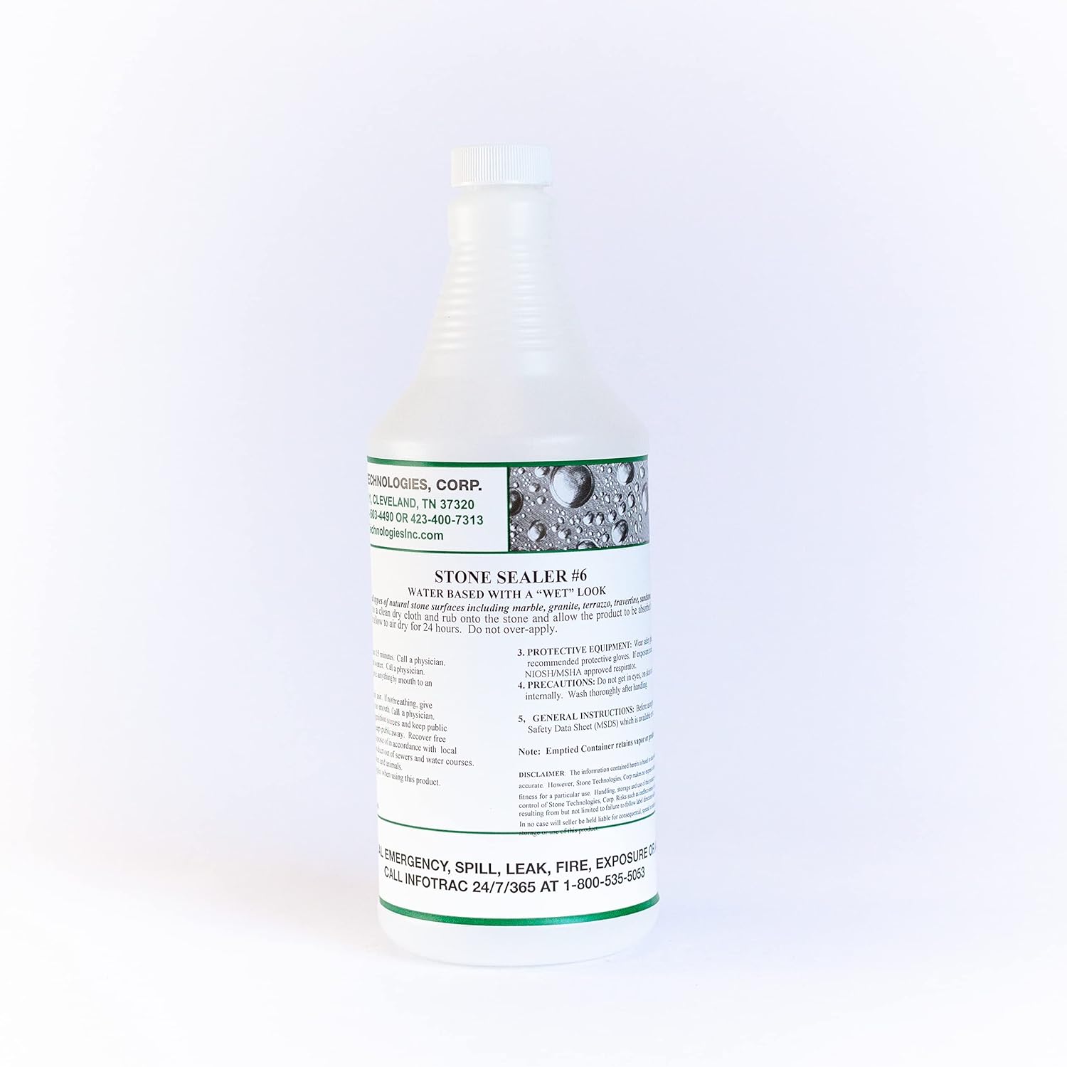 Low Gloss Stone Sealer 6 (1 Quart) for Marble Granite Slate Travertine and Slate Hardware