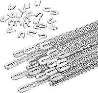 Vista 12 de PATIKIL 24 corsés en espiral de acero de metal, deshuesado de metal de 13.7 pulgadas con 24 puntas de deshuesado de acero, estructura
