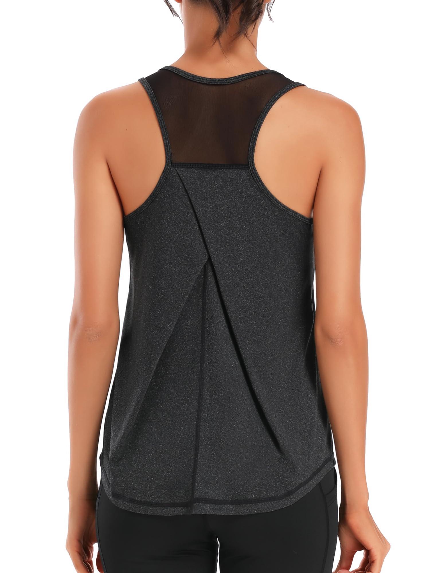 Dawnrole Damen Sport Tank Top Ärmelloses Leichte Fitness Top Yoga Oberteile