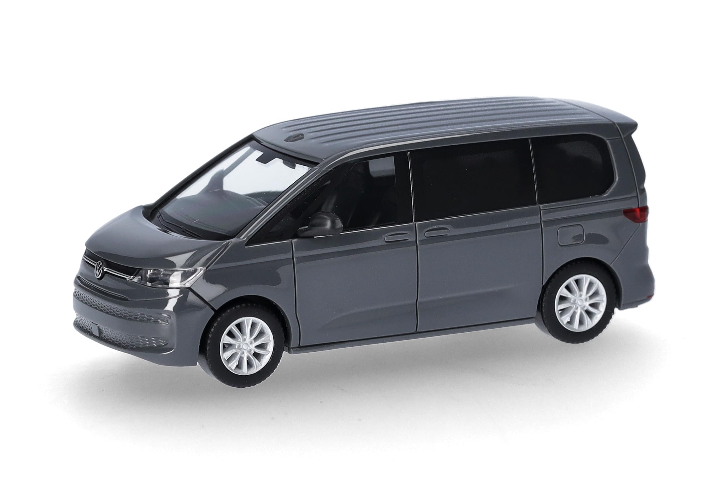 Herpa model car VW Multivan, Pure Grey, miniature in scale 1:87, collector's item, Made in Germany, plastic model