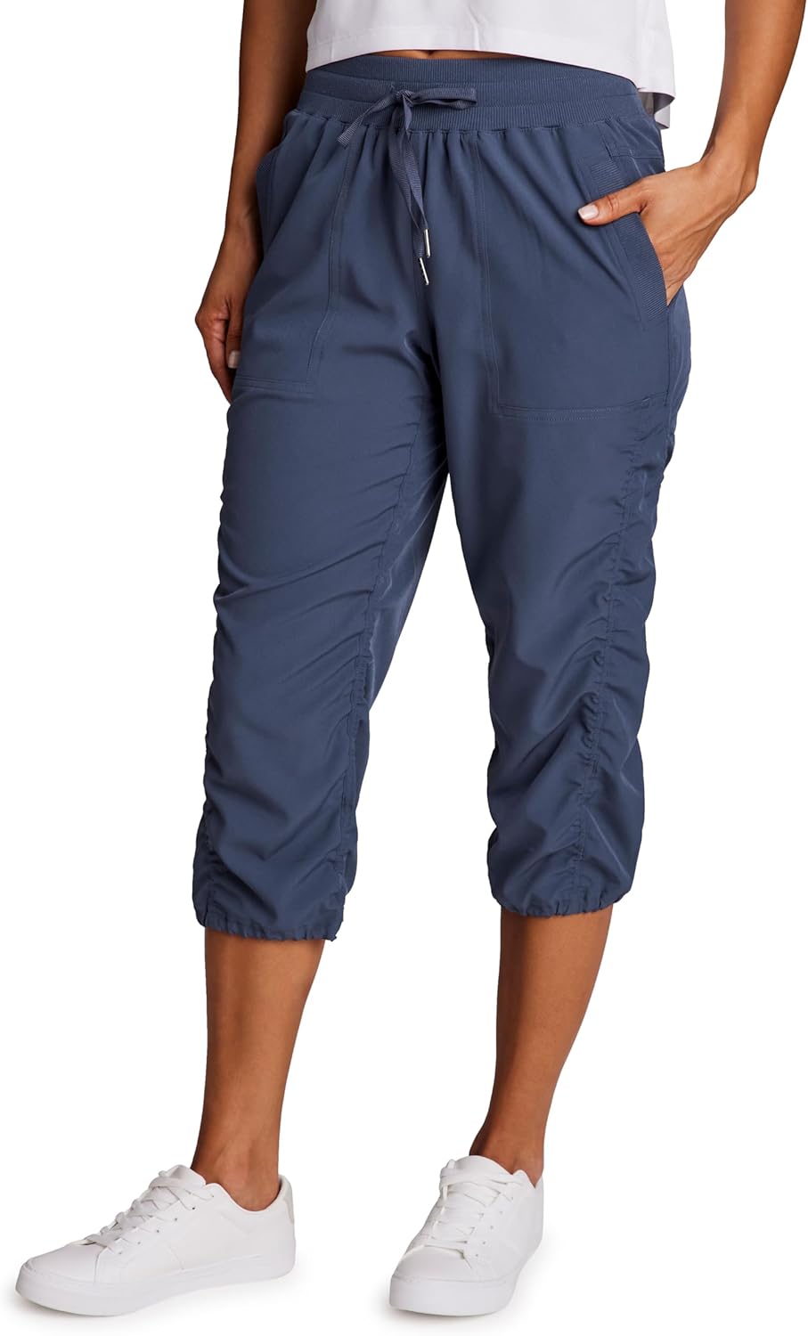 RBX Active Capri Pants for Women Joggers Stretch Lightweight Women’s Casual Pant Capri with Drawstring