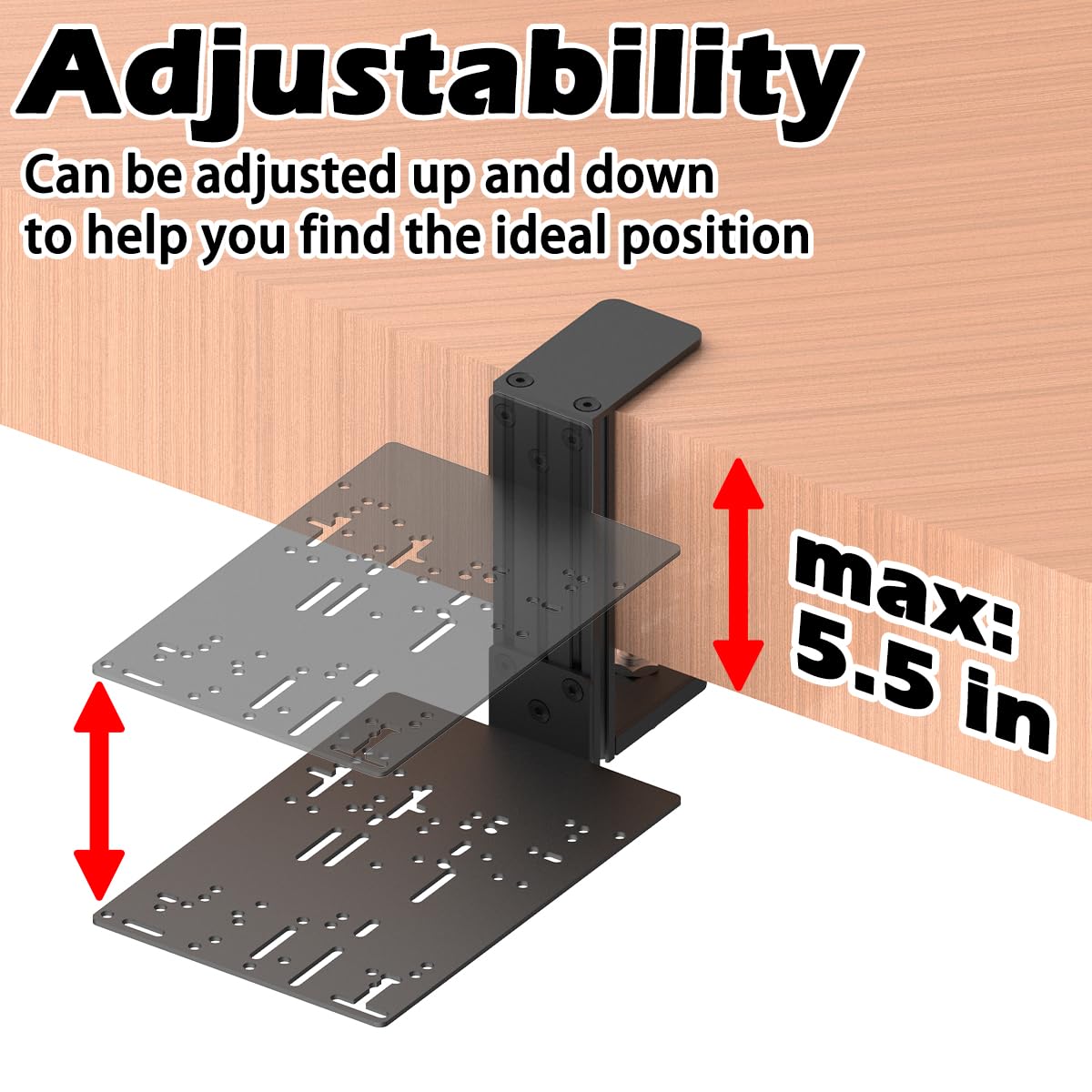 Desk Mount Compatible with Logitech X56, X55,X52,X52 PRO，Thrustmaster Sol-R2 HOSAS, farmstick, T - Flight Hotas One, T - Flight Hotas 4, T - Flight Hotas X, T.flight Stick X (2 Pack) : Video Games