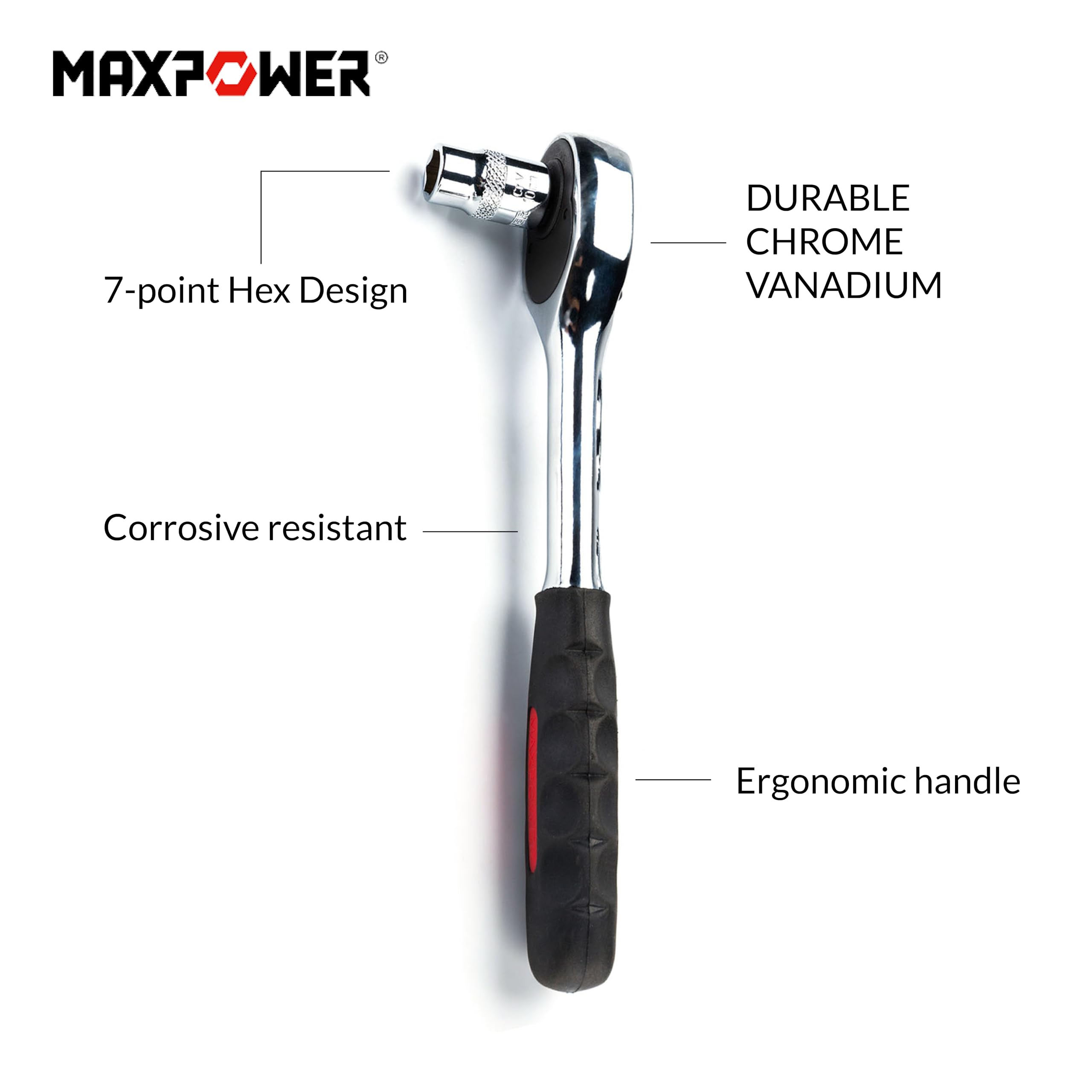 Amazon | MAXPOWER 11-ピース3/8インチメトリックラチェットソケット 