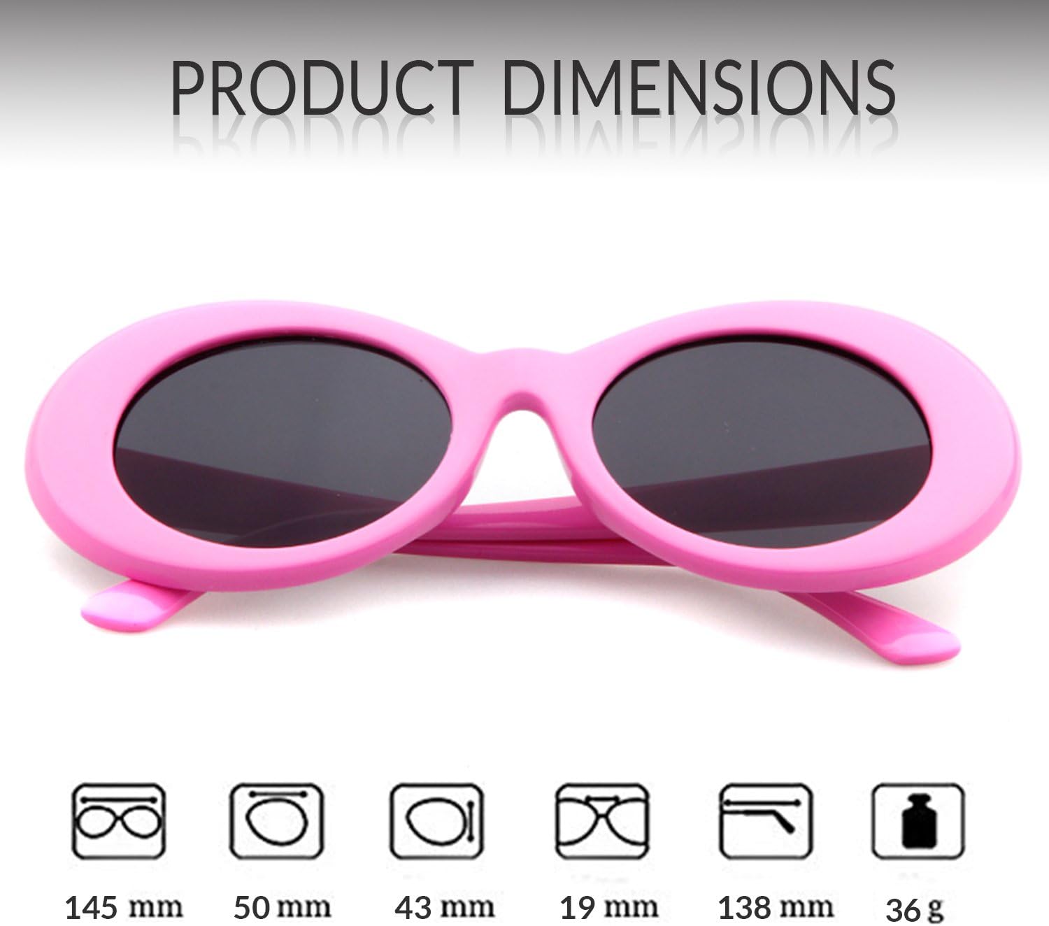 GIFIORE Clout Goggles Sunglasses Women Men Retro Oval Sunglasses Girls Boys Sunglasses - Image 6