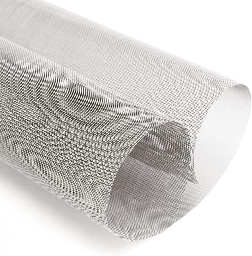 1Pack 100 Mesh 304 Stainless Steel Woven Wire Mesh, Never Rust, Hard and Heat Resisting Wire Mesh, Fine Screen Mesh for Many Projects,11.8 x 23.6 Inch
