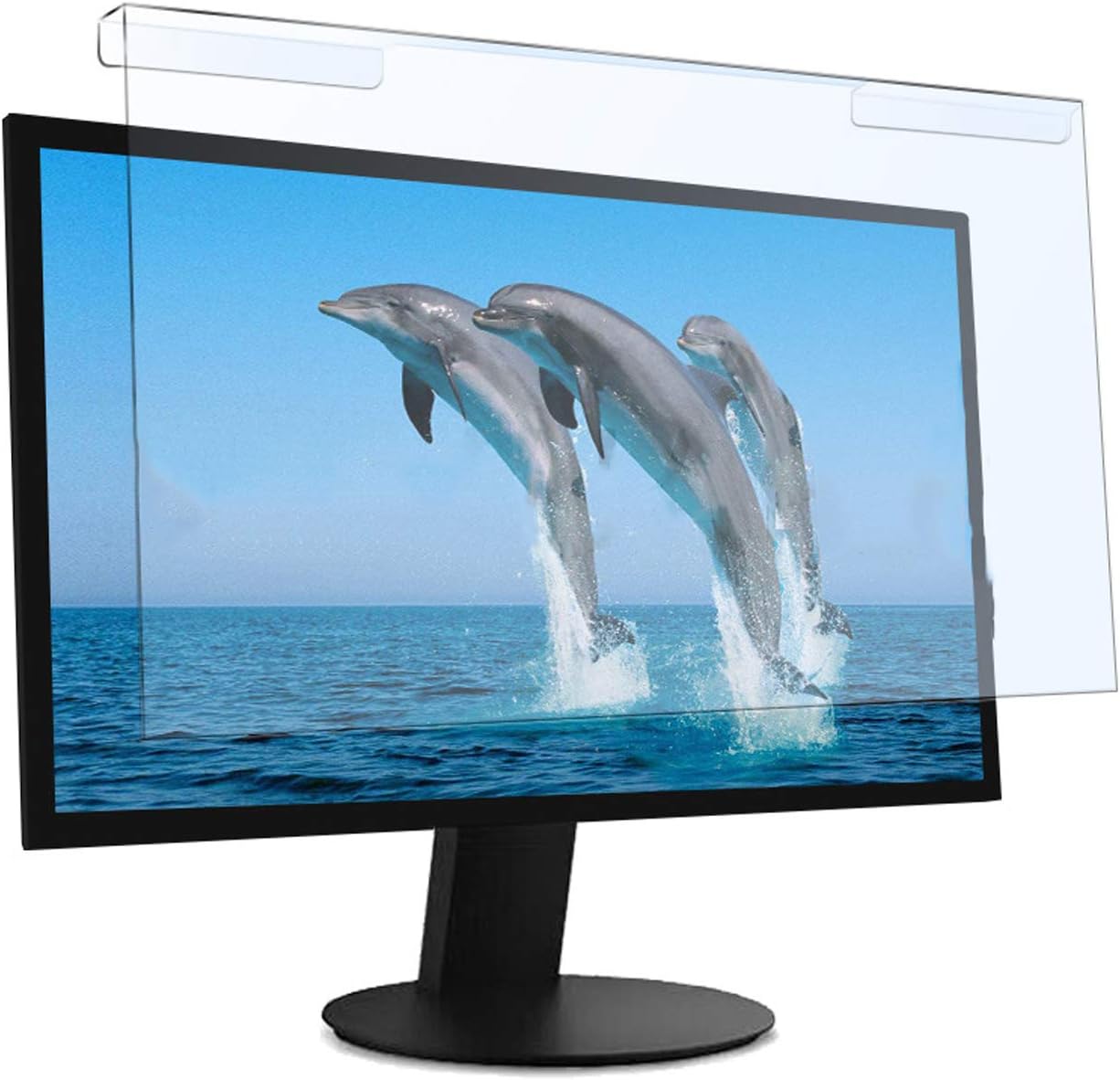 WLWLEO Anti Blue Light Screen Protector for Laptop/Desktop Computer Hanging Acrylic Monitors Screen Protector Film Anti-Scratch Fuss-Free Installation