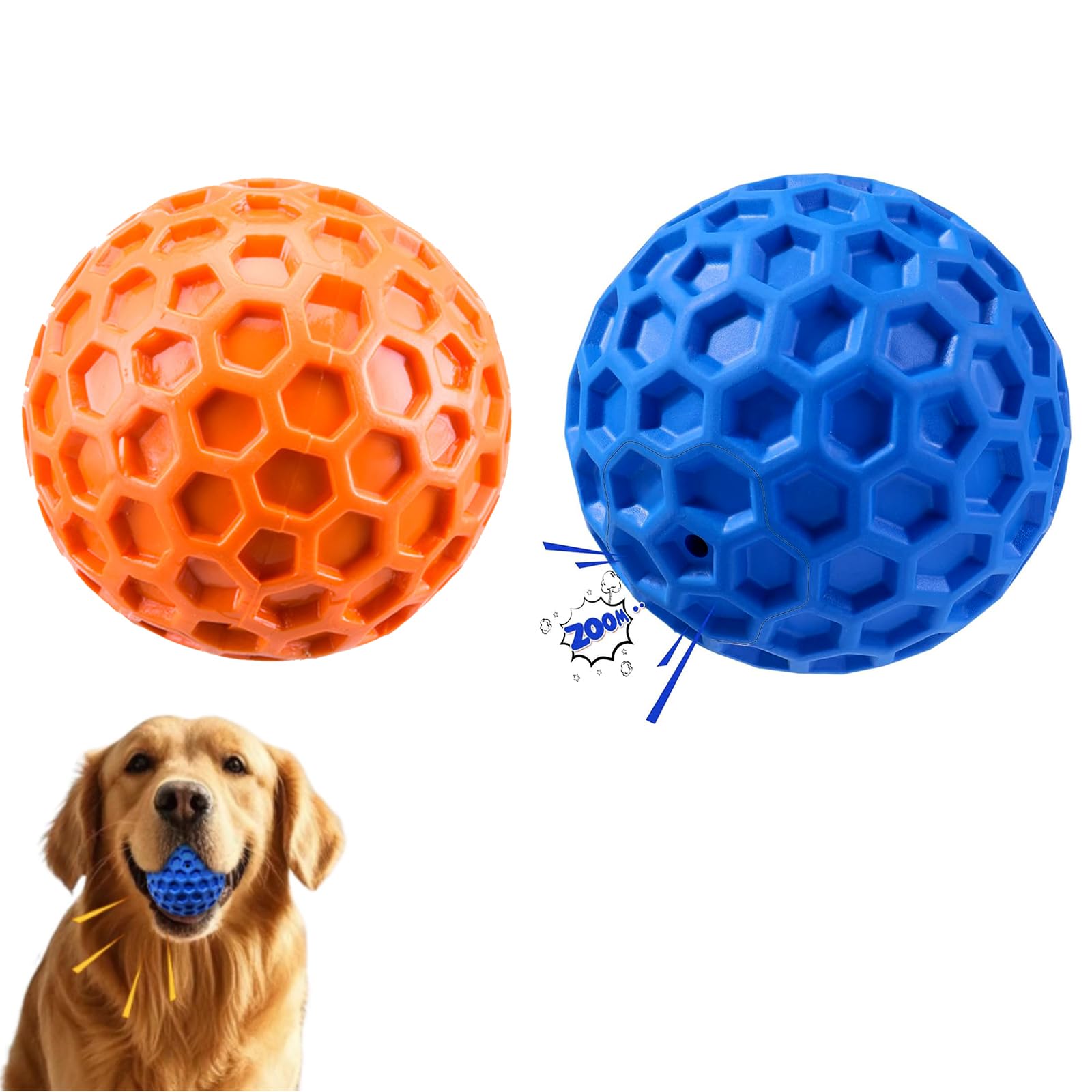 2 Pack Indestructible Dog Ball
