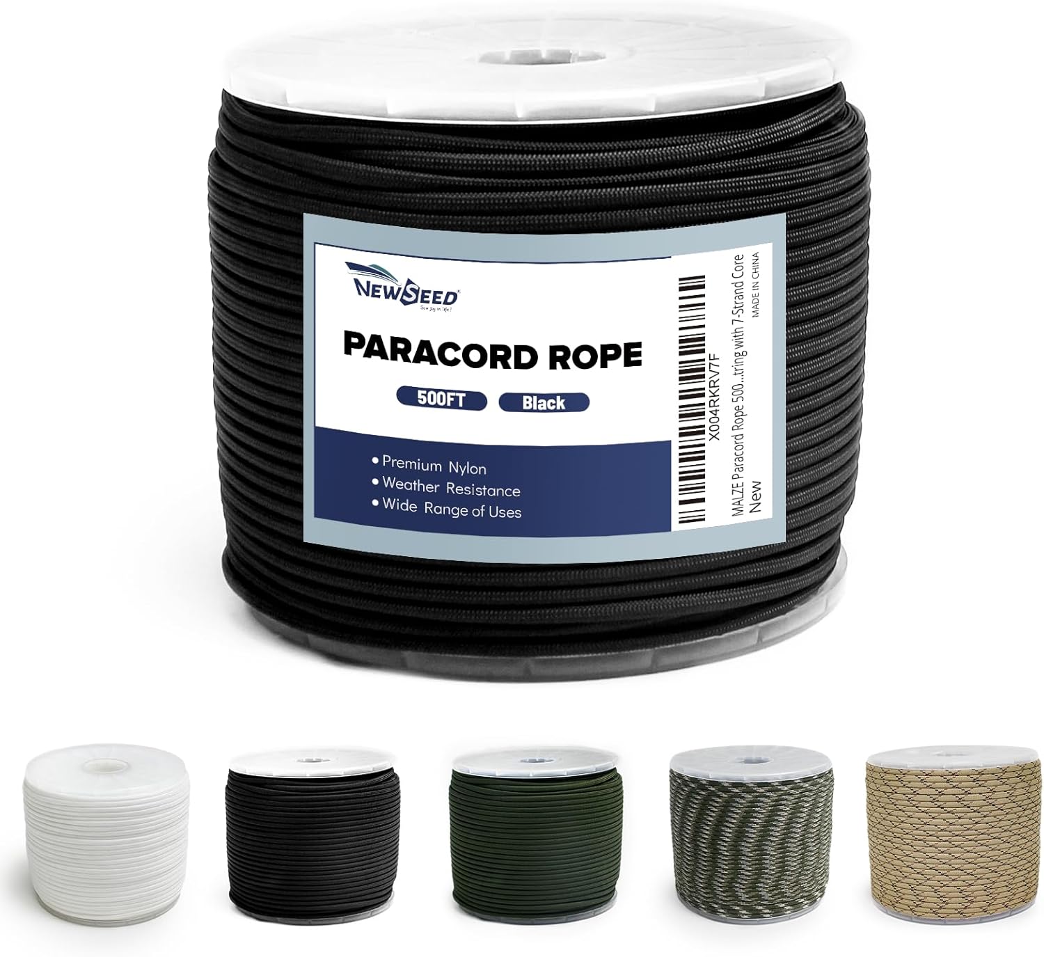 550lb Paracord 500FT – Durable Tactical Nylon Rope for Camping & DIY