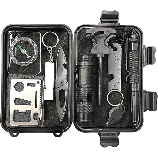 Emergency Survival Gear Kit 10pcs