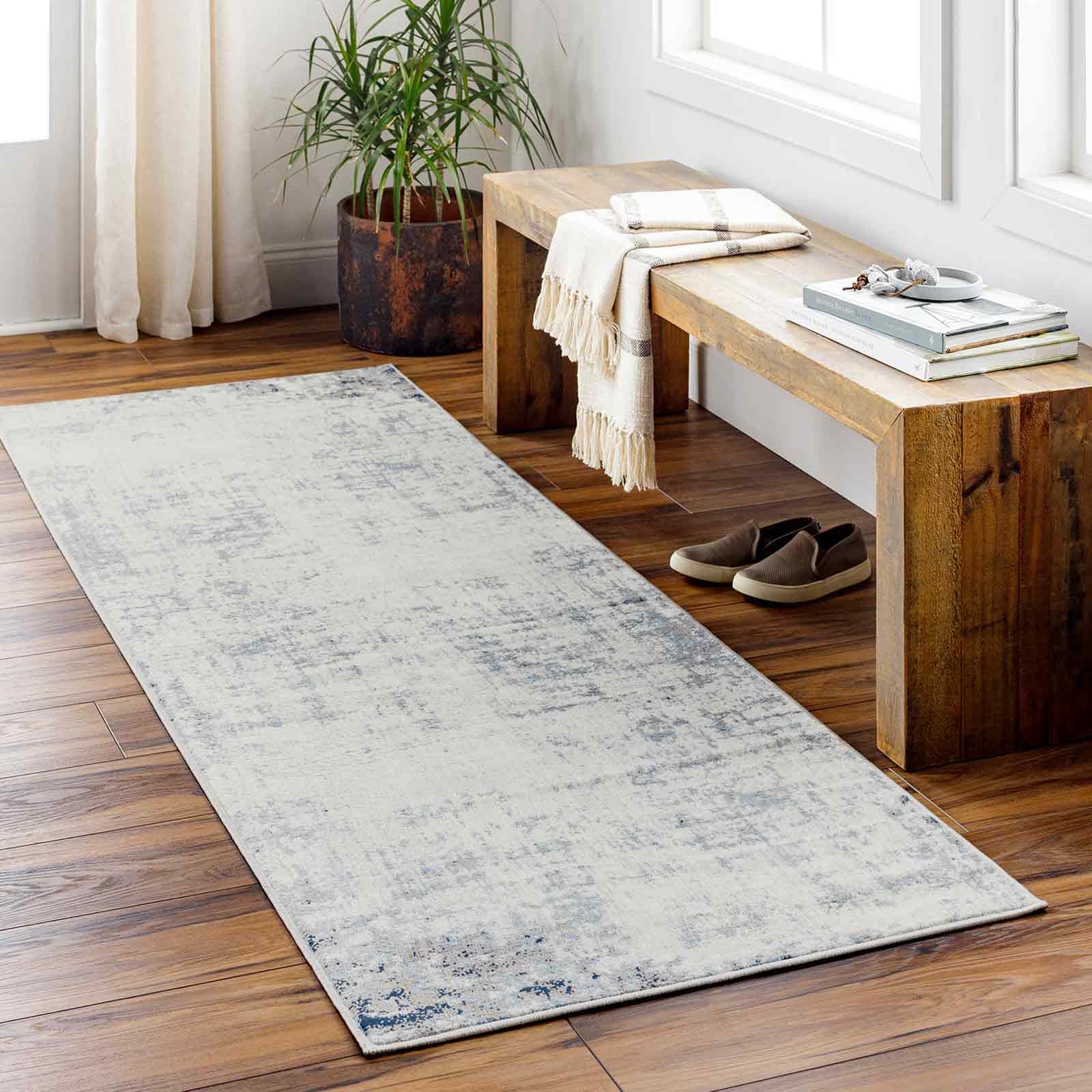 Livabliss Utrecht Abstract Rug, Runner Rugs Living Room 80x220 cm, Hallway, Dining Room Area, Modern Marble Large Rug