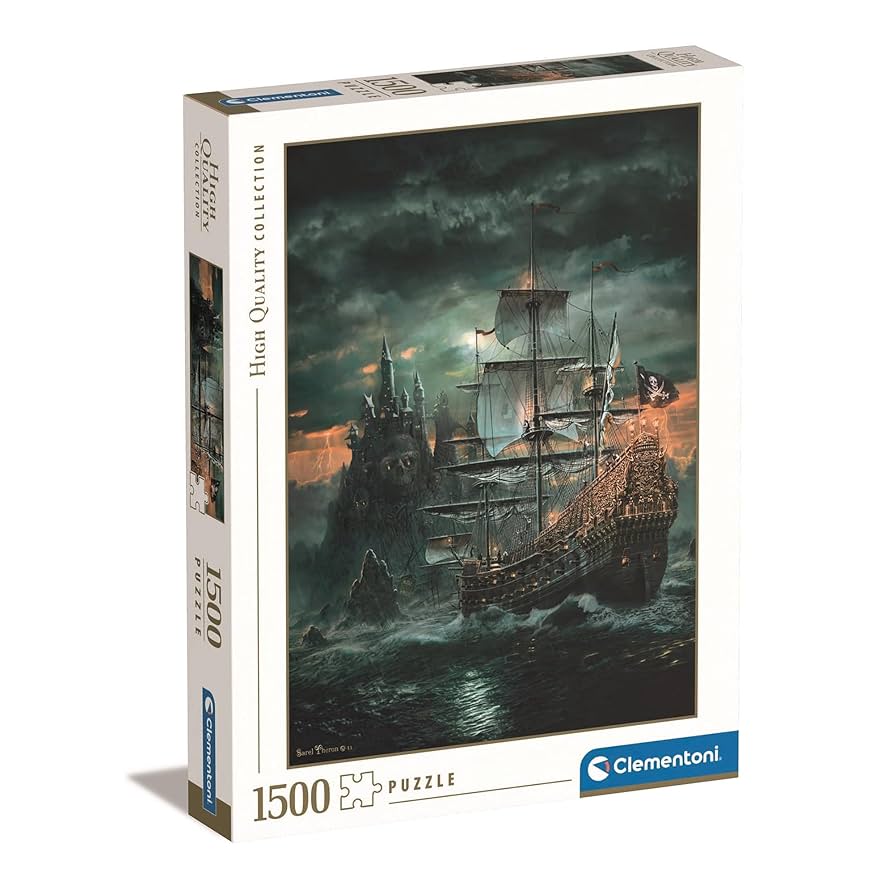 Clementoni Adult Puzzle PZL 1500 HQC THE PIRATES SHIP MADE