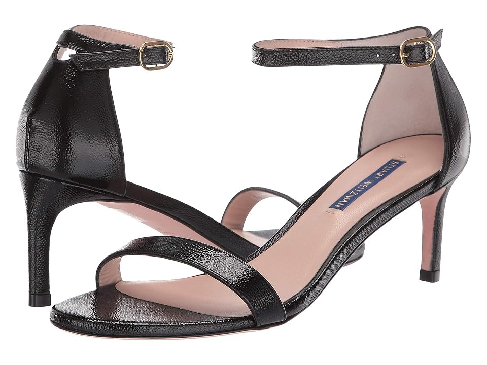 

Stuart Weitzman Nunakedstraight 60 (Black Caviar Patent) Women's Shoes, Brown