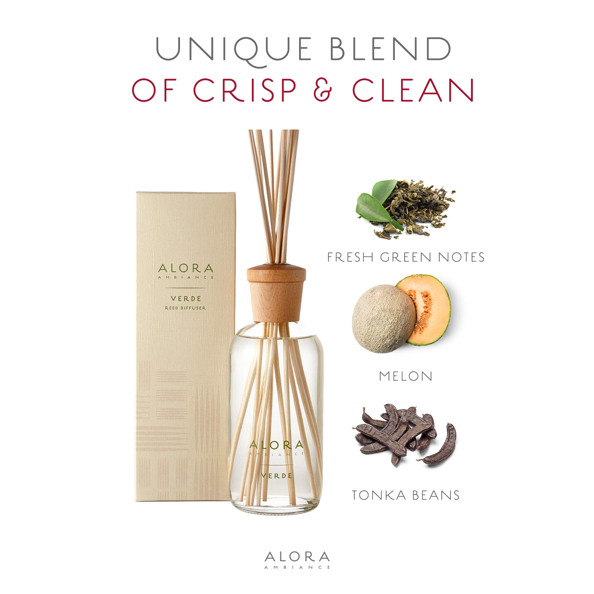 Verde Reed Diffuser 16oz diffuser by Alora Ambiance