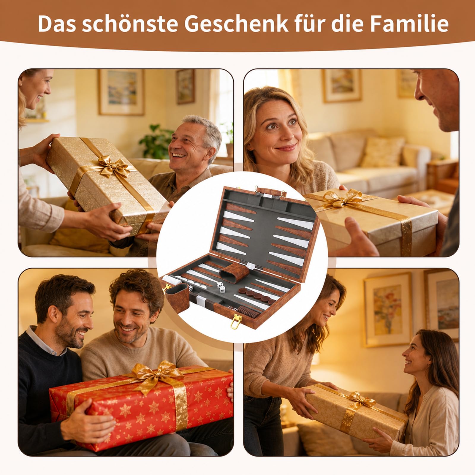 Backgammon Set,11 pulgadas Backgammon Viaje, Maleta Backgammon