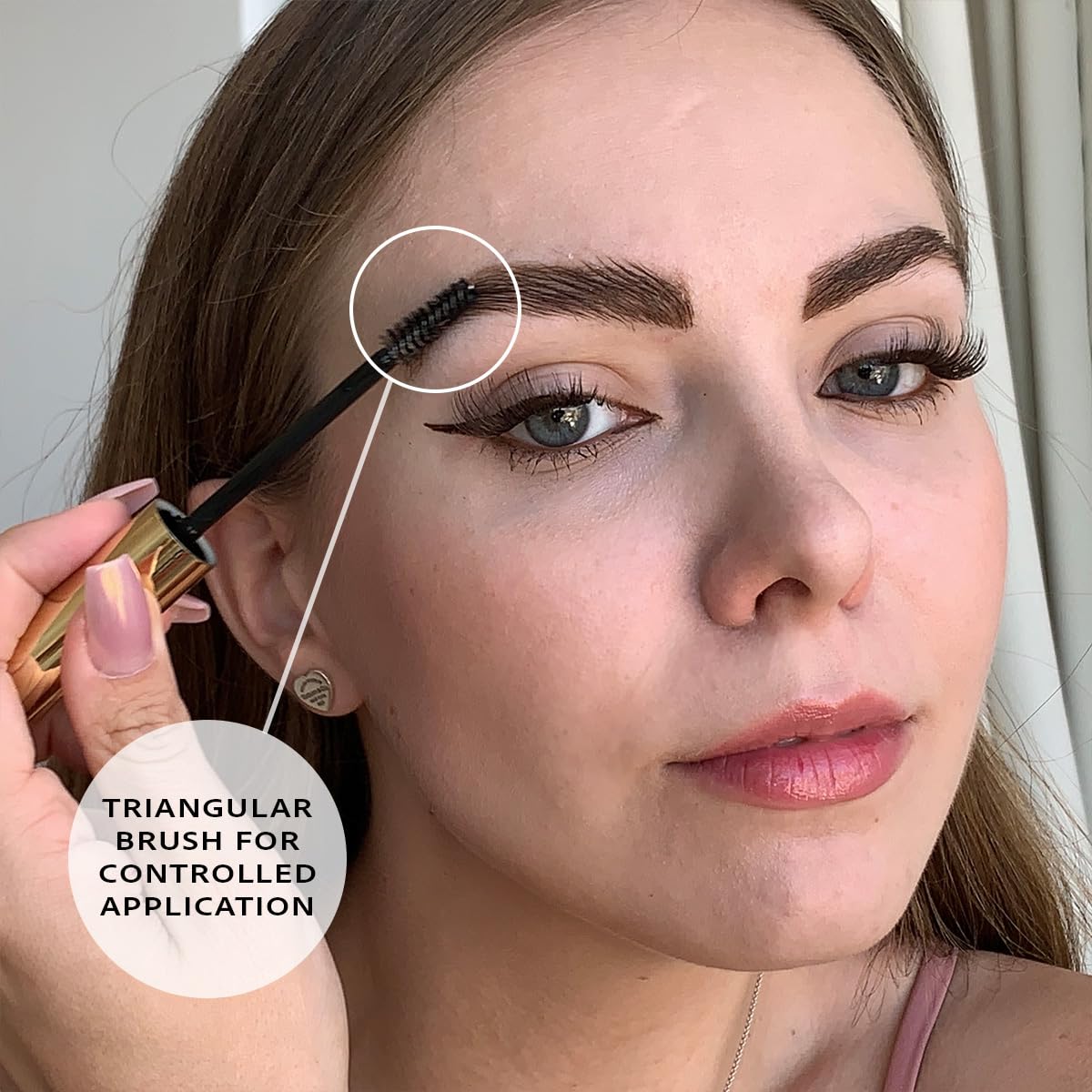 BROW GEL by Lavaa Beauty | Clear Styling Gel for Eyebrows 8ml | Non-Flaking Formula with Short Triangular Brush