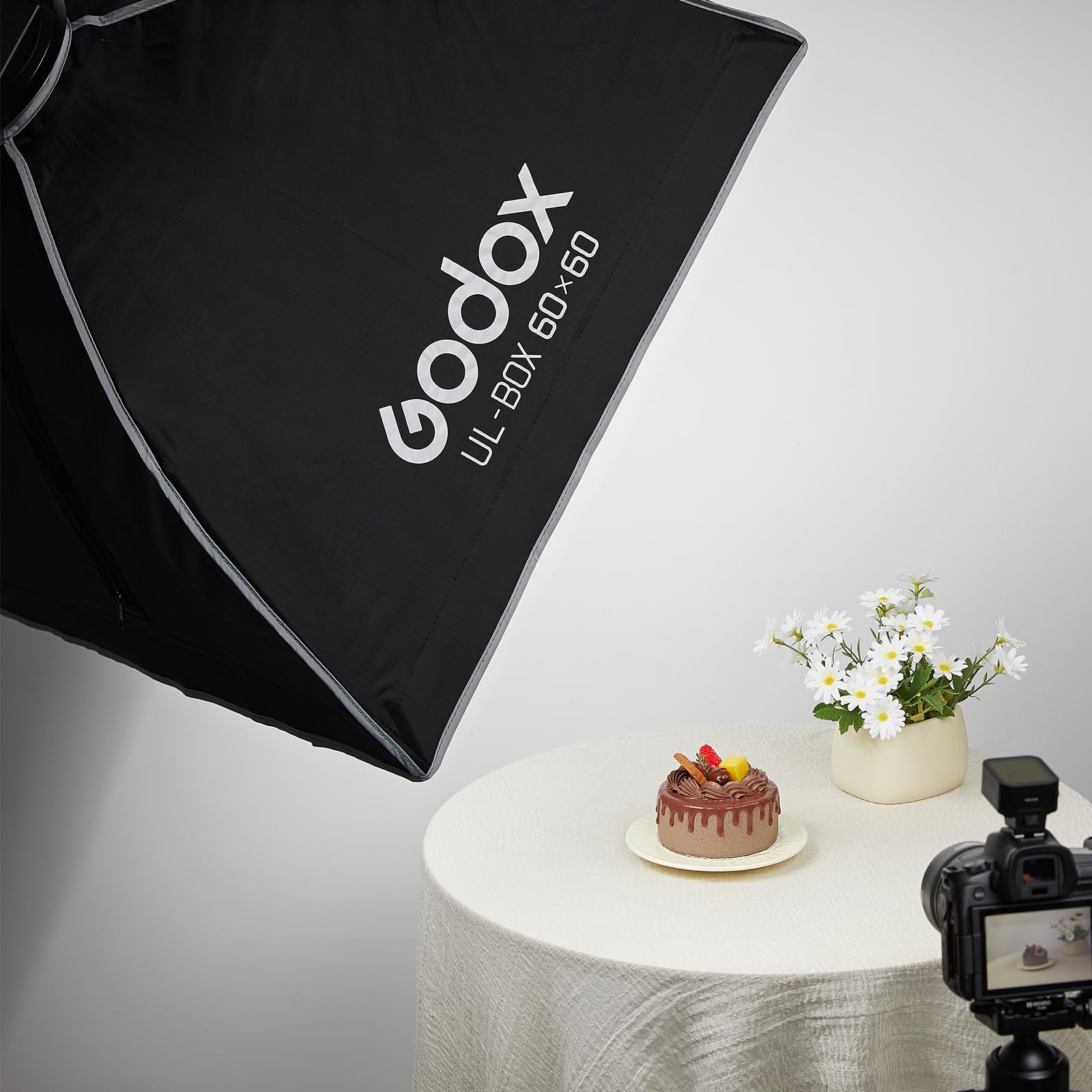 Godox UL-Box 60 * 60 cm szybkie odpinanie parasol softbox z uchwytem Bowen, siatka softbox do fotografii, zdjęcie studyjne