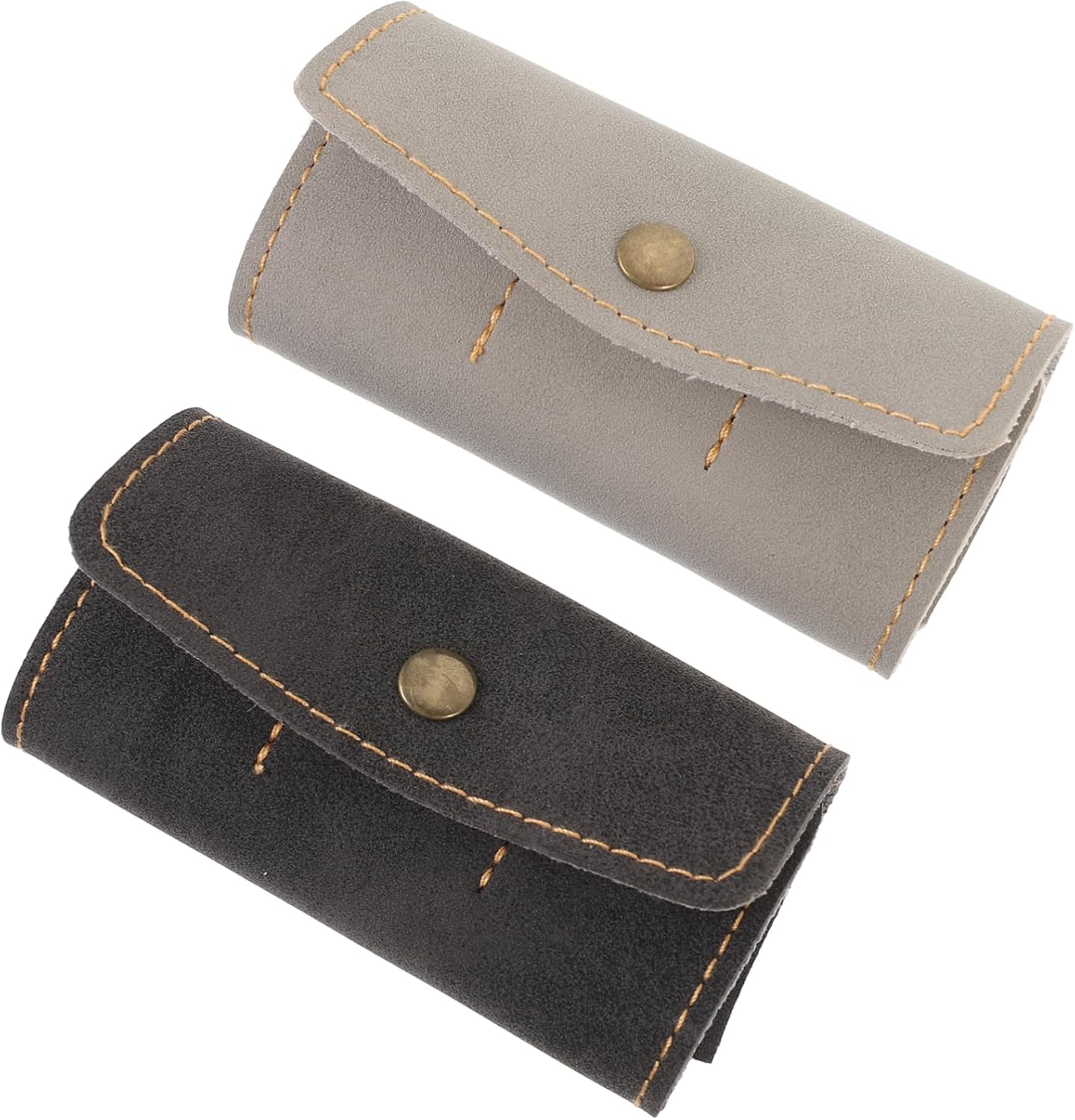 2 Pack Memory Card Holder Case PU Leather Organizer for Cards