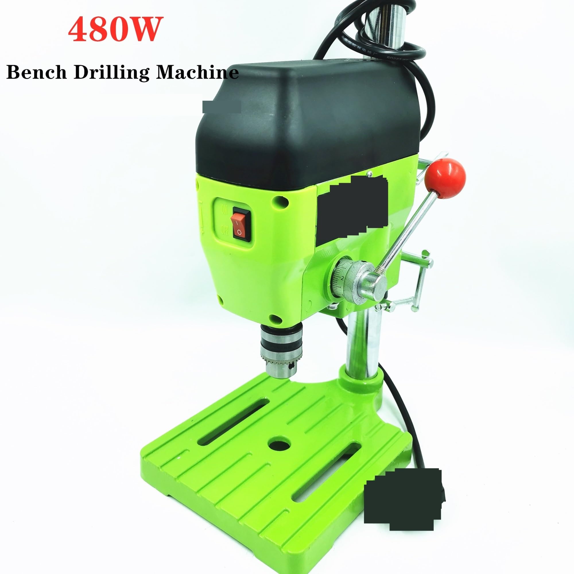 Wiertarka Stołowa, 480W Mini wiertarka stołowa Wielofunkcyjna przemysłowa elektryczna wiertarka stołowa Metal Making Wiercenie Uchwyt wiertarski 1-10mm