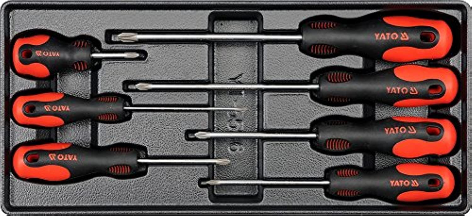 Destornilladores Phillips YATO YT-5536 de 7 piezas en bandeja