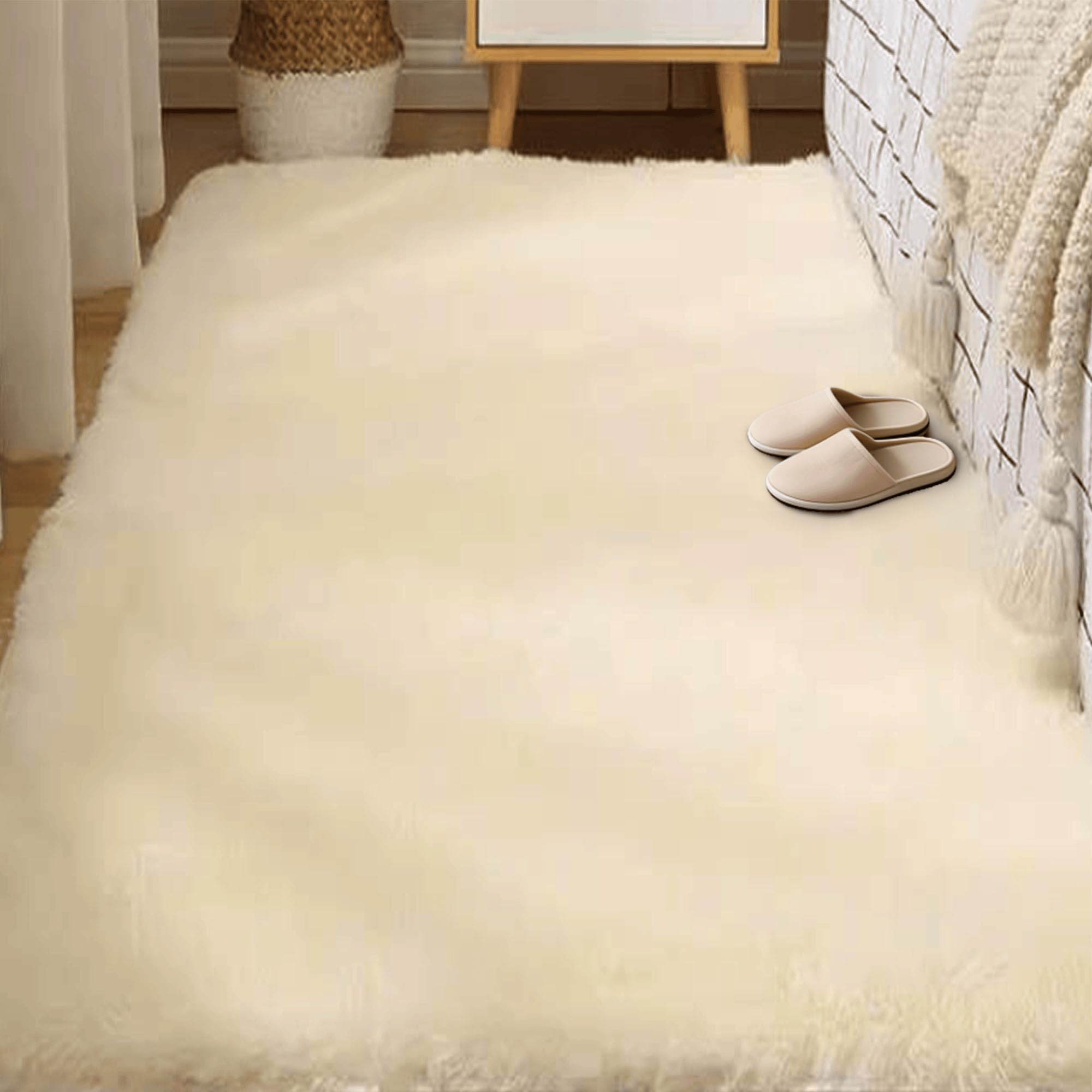 Tapis de salon shaggy ultra doux 270x310 cm moderne et moelleux