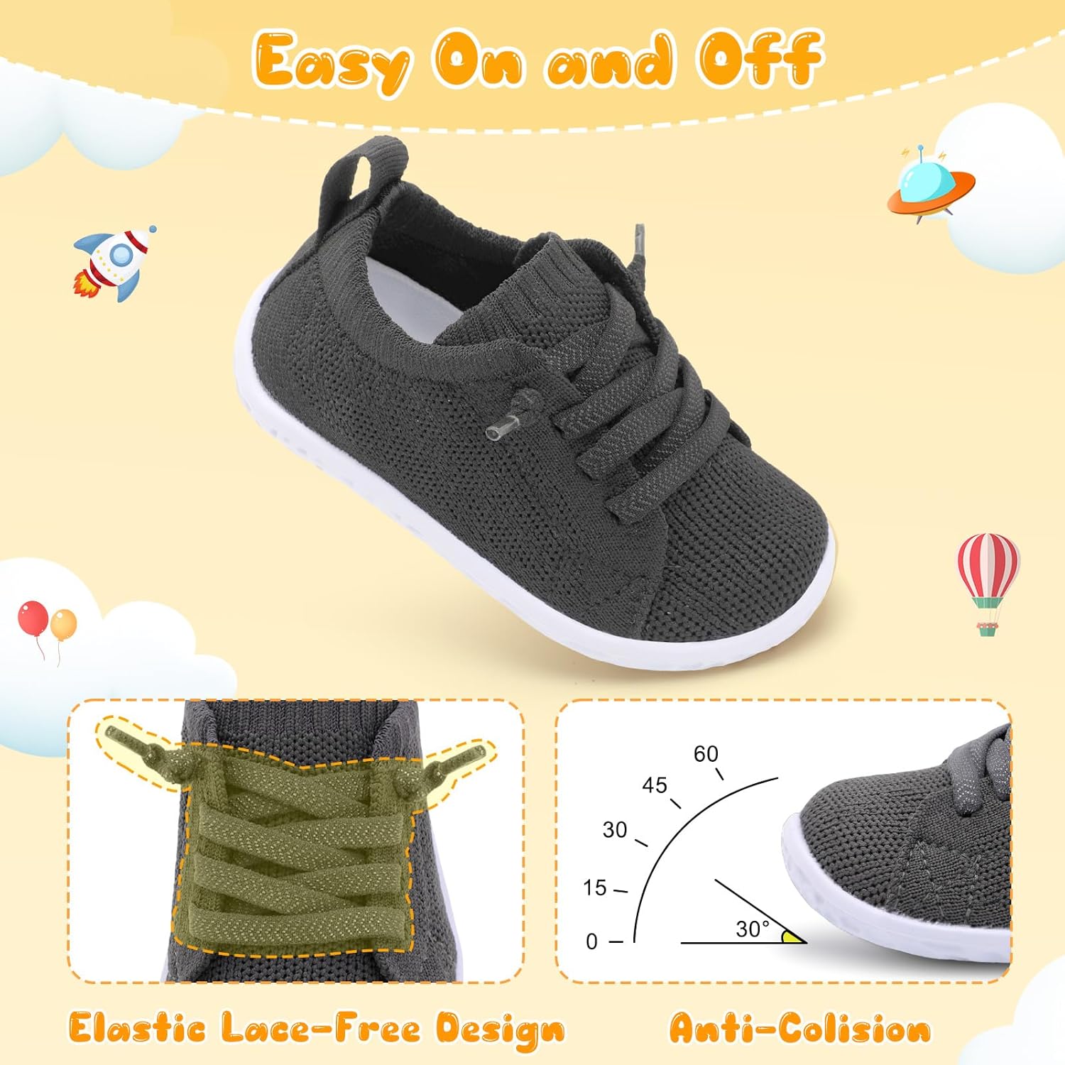 Centipede Demon Baby Shoes Baby Boy Girl First Walking Shoes Breathable Barefoot Infant Shoe Lightweight Slip On Sneakers Soft Sock Shoe - Image 3