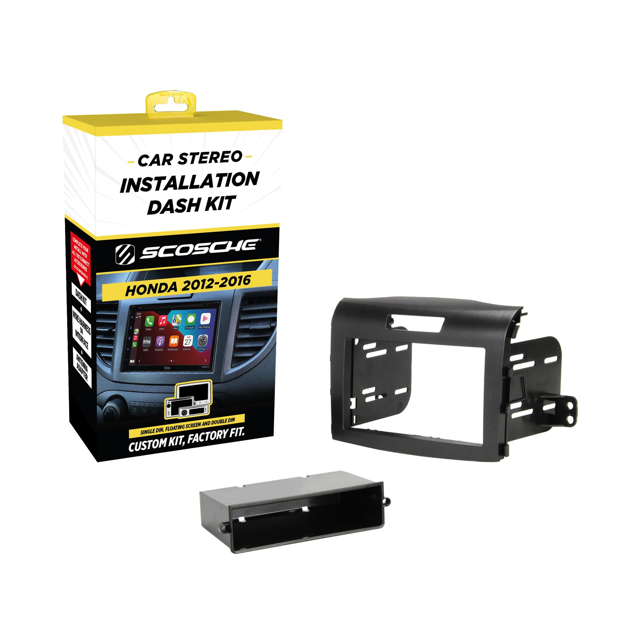 Amazon.com: Scosche HA1714B Double DIN or Single DIN with Pocket