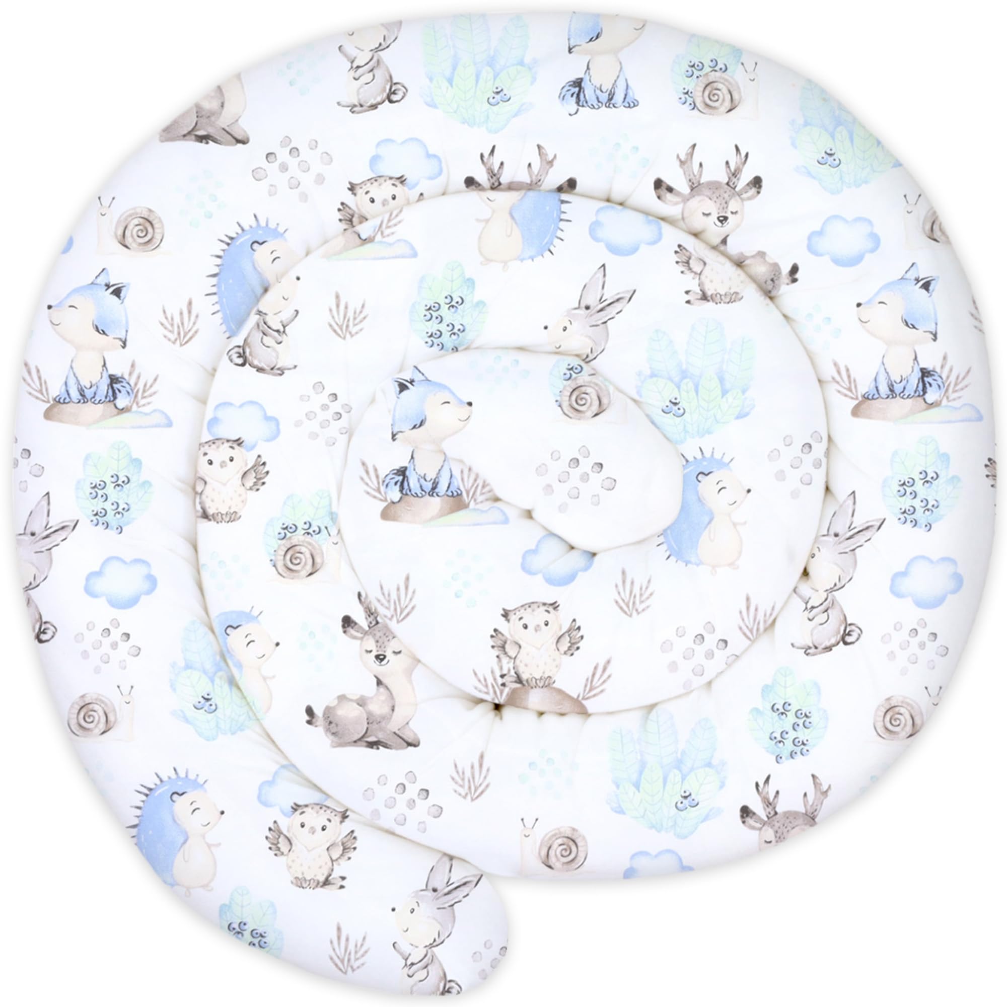 Totsy Baby Cojín Serpiente XXL Almohada de Cama Cojín de Lactancia Rollo de Cama Protector de Borde de Cama Cojín Decorativo Alrededor de Cama Serpiente XL Galaxia 300 cm Oeko-Tex — view 12