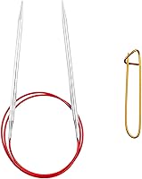 Vista 8 de Agujas de tejer circulares ChiaoGoo Red Lace de 16 pulgadas (40 cm) tamaño US 2 (2,75 mm) de acero inoxidable con sujetapuntas