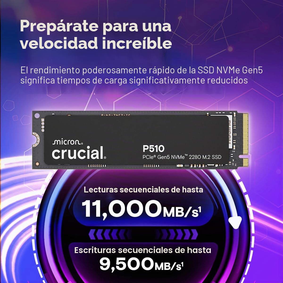 Crucial P510 - Ssd - 2 Tb - Intern - M.2 2280 - Pci Express 5.0 X4 (nvme)