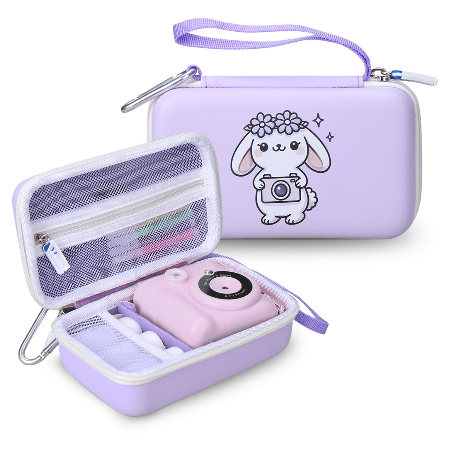 worfty Kids Camera Case for ESOXOFFORE/Gofunly/TIATUA/Dafoti/Dylanto/GKTZ Instant Print Camera Toddler Digital Paper Storage Bag Christmas Gifts and