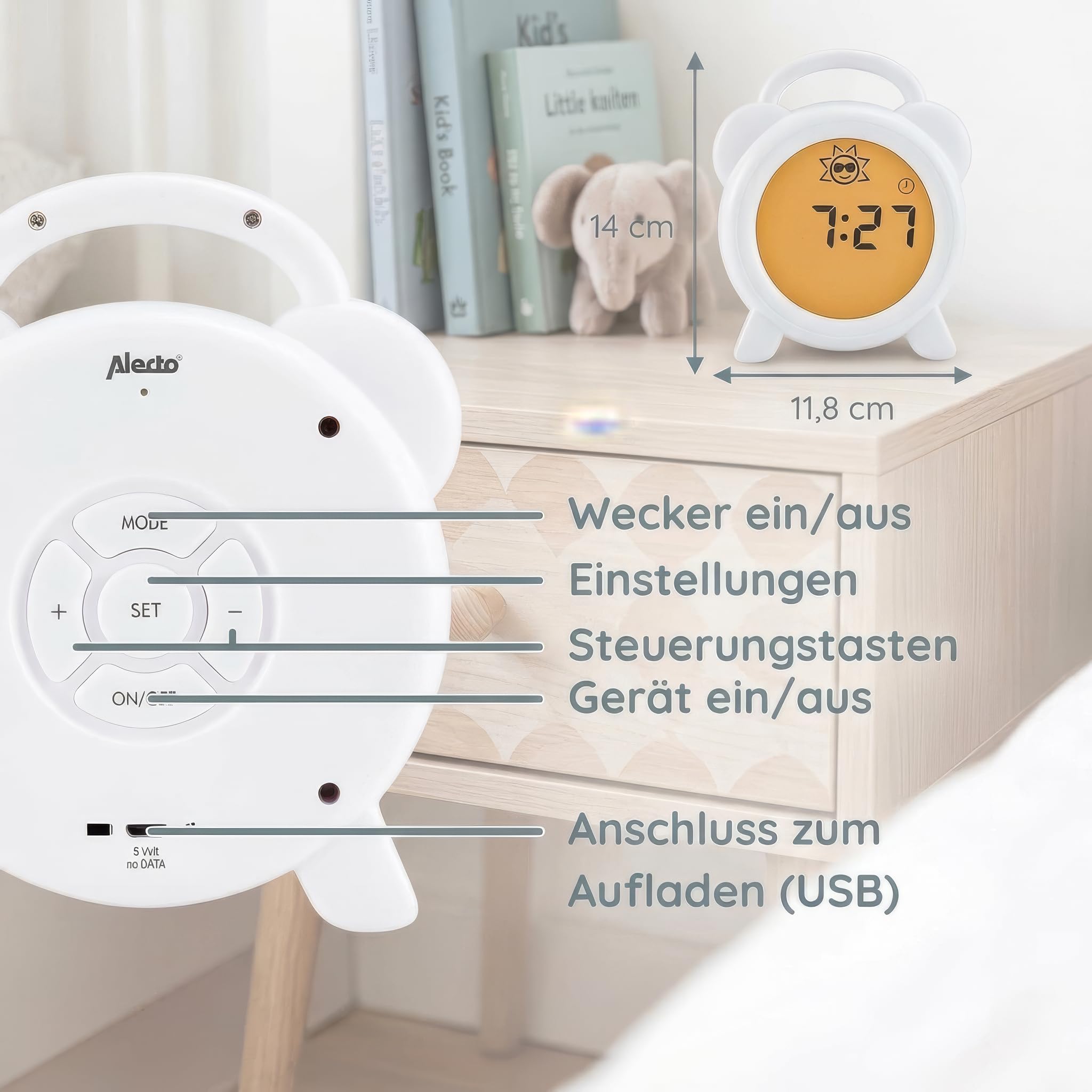 Alecto BC-100 Wecker Kinder Schlaftrainer