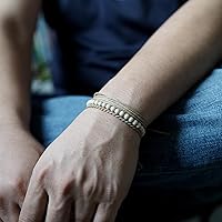 Vista 235 de Handmade Natural Stone Beaded Healing Bracelet Gift for Men Adjustable Rope String Bracelet