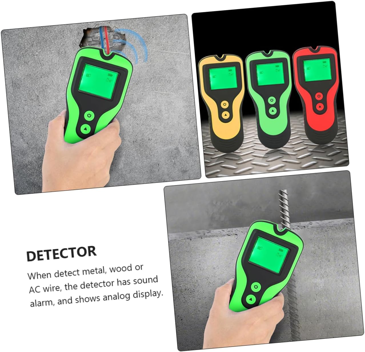 LALAFINA Voltage Wall Scanner Detector for Accurate Wall Ergonomic Grip No Battery Required for Home Renovation and Projects