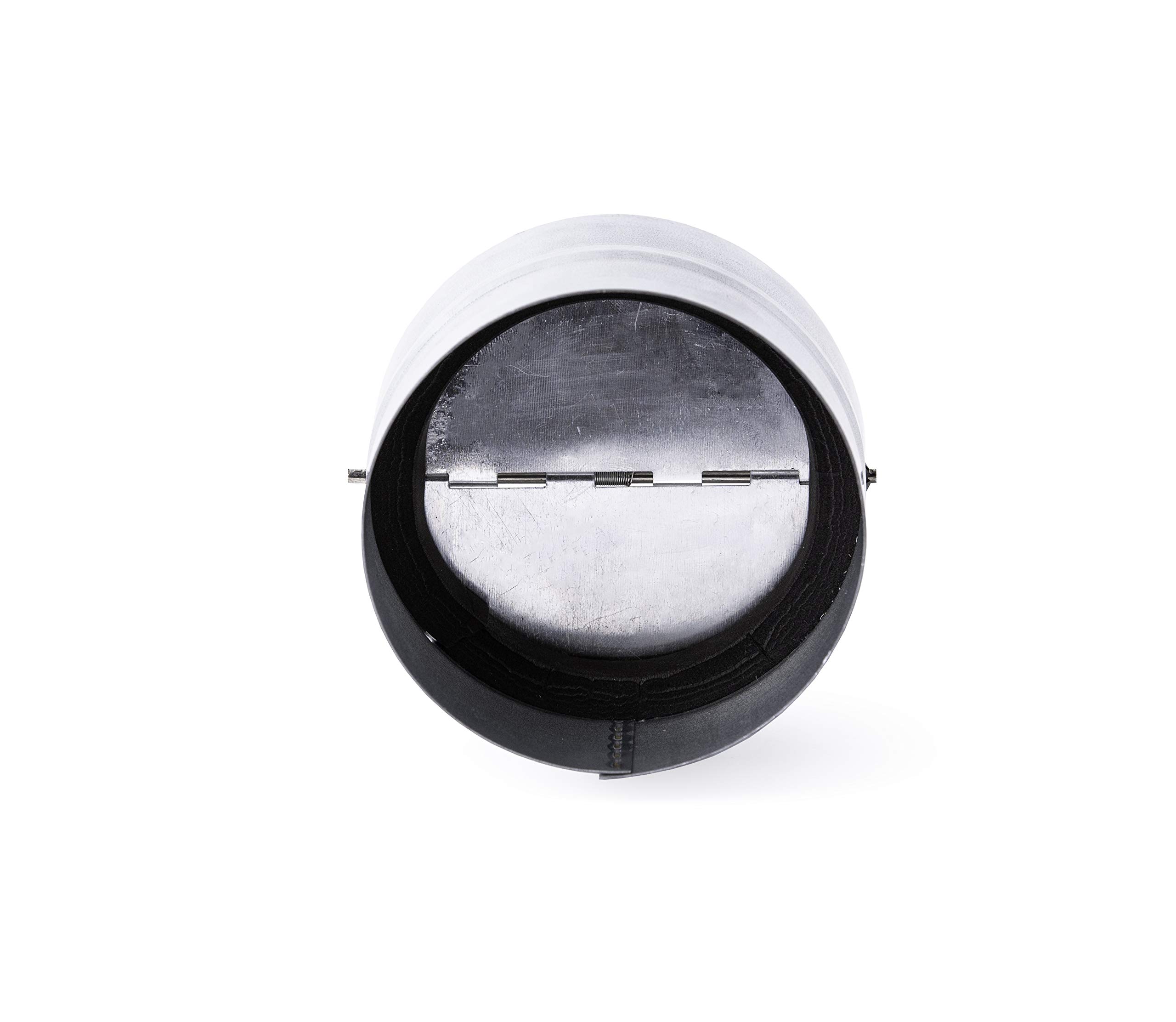 Clapet antiretour hotte 100mm silencieux en acier galvanisé - Raccord
