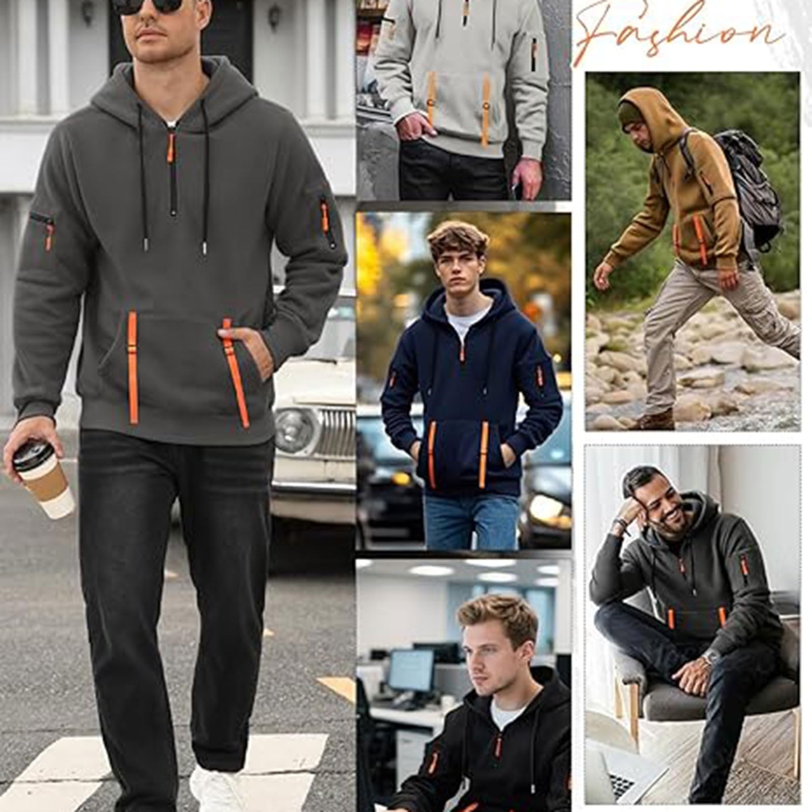 Ensemble de survêtement Homme Attack Titan avec Veste à Capuche, Haut et Bas de Jogging, et Poches.